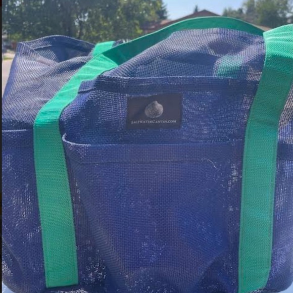 Salt Water Canvas Beach Bag - Picture 1 of 1